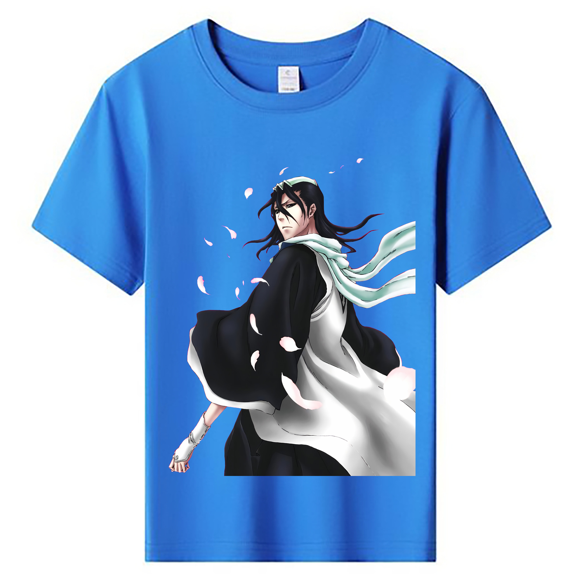 （画像用） ブリーチ くちき びゃくや BLEACH Kuchiki Byakuya 綿100％キッズTシャツ（フロントプリント）